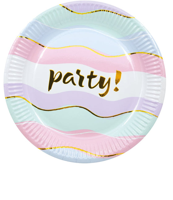 Borden Party Groot 23cm 8st van Procos koop je bij Partywinkel