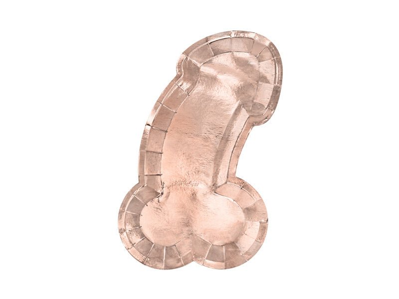 Borden Piemel Rose Goud 26,5cm 6st van Partydeco koop je bij Partywinkel