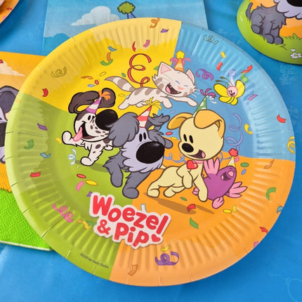 Borden Woezel & Pip 23cm 8st van Haza Witbaard koop je bij Partywinkel