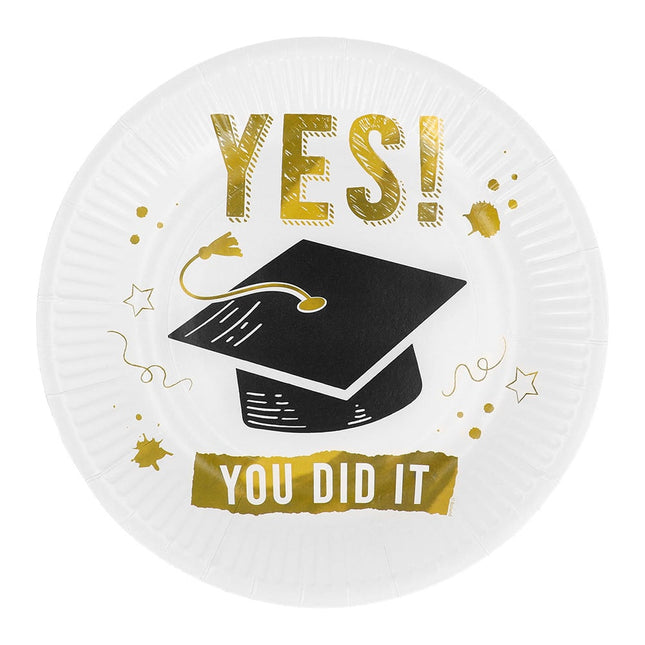 Borden Yes You Did It 23cm 8st van Boland koop je bij Partywinkel