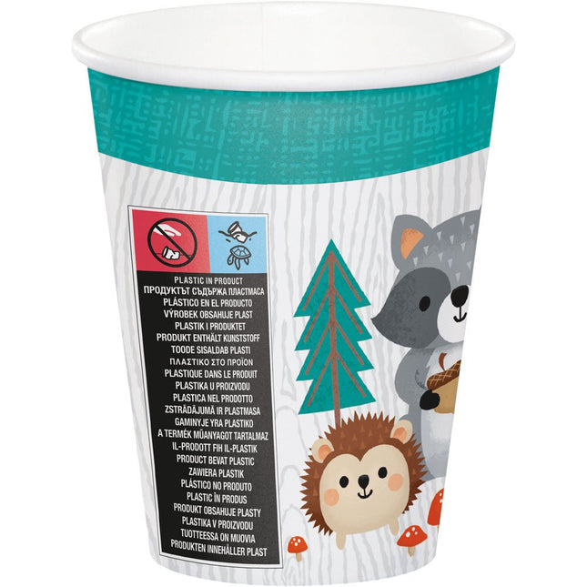 Bosdieren Bekers 256ml 8st van Creative Converting koop je bij Partywinkel
