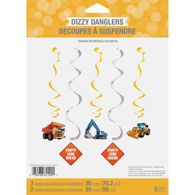 Bouw Hangdecoratie 99cm 5 delig van Creative Converting koop je bij Partywinkel