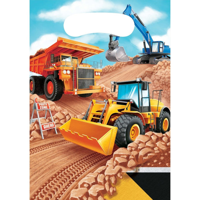 Bouw Uitdeelzakjes 22,5cm 8st van Creative Converting koop je bij Partywinkel