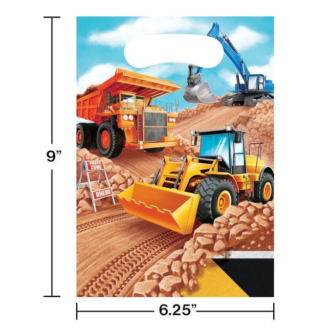 Bouw Uitdeelzakjes 22,5cm 8st van Creative Converting koop je bij Partywinkel