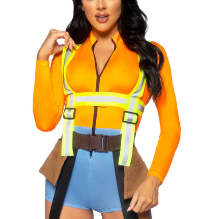 Bouwvakker Kostuum Dames Bodysuit Leg Avenue van Leg Avenue koop je bij Partywinkel