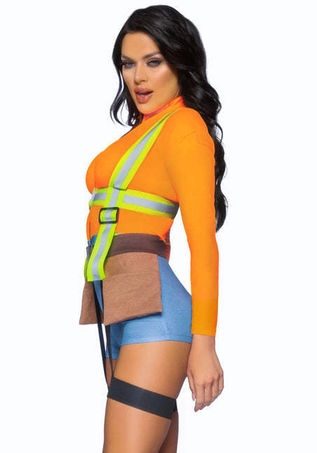Bouwvakker Kostuum Dames Bodysuit Leg Avenue van Leg Avenue koop je bij Partywinkel