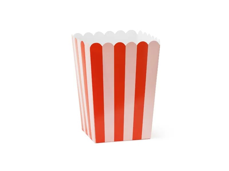 Rood Roze Popcorn Bakjes 15,5cm van Partydeco koop je bij Partywinkel
