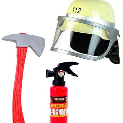 Brandweer Set Groen Helm van Widmann koop je bij Partywinkel