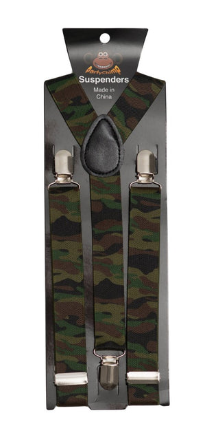 Bretels Camouflage van Partychimp koop je bij Partywinkel