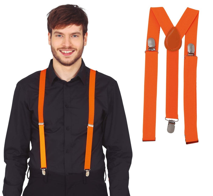 Bretels Neon Oranje van Fiestas Guirca koop je bij Partywinkel