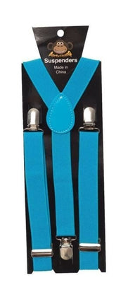 Bretels Turquoise van Partychimp koop je bij Partywinkel
