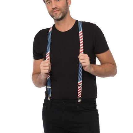 Bretels Usa Amerika van Partychimp koop je bij Partywinkel