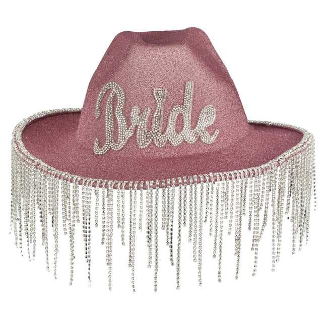 Bride Hoed Roze van Ginger Ray koop je bij Partywinkel