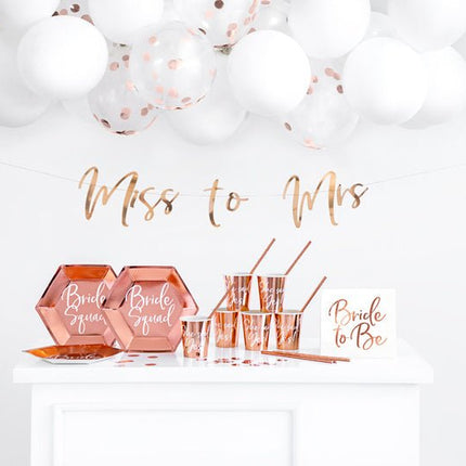 Bride Squad Borden 23cm 6st van Partydeco koop je bij Partywinkel