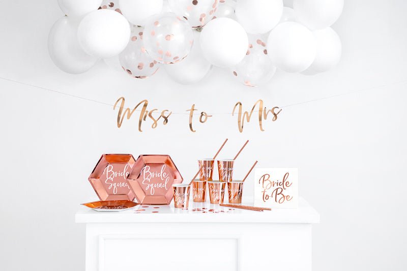 Bride Squad Borden 23cm 6st van Partydeco koop je bij Partywinkel