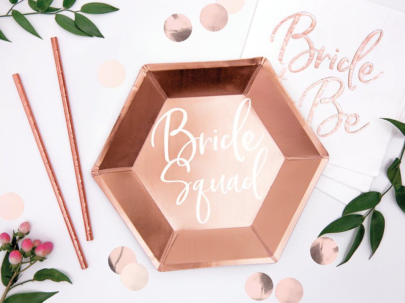 Bride Squad Borden 23cm 6st van Partydeco koop je bij Partywinkel