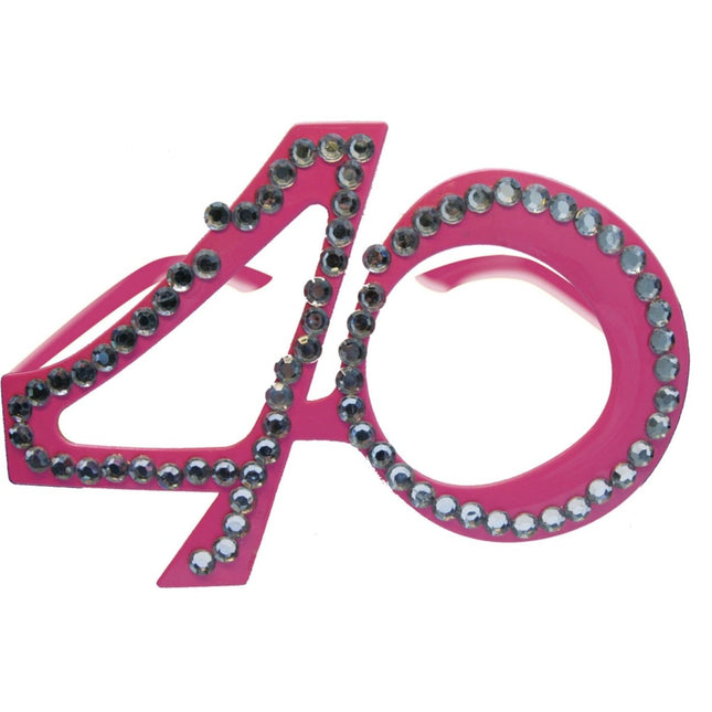 Bril 40 Jaar Roze van Folat koop je bij Partywinkel