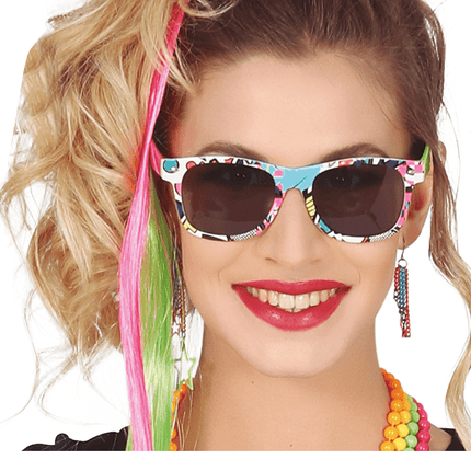 Bril Meerkleurig van Fiestas Guirca koop je bij Partywinkel