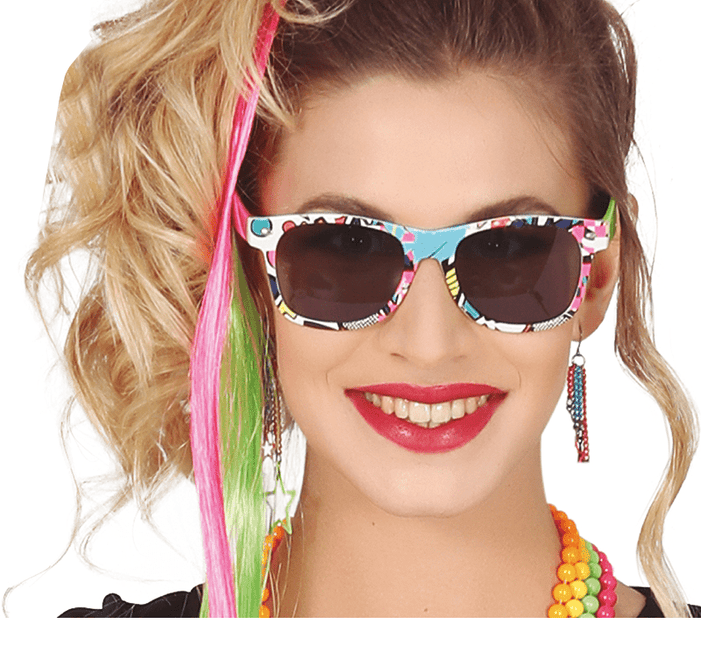 Bril Meerkleurig van Fiestas Guirca koop je bij Partywinkel