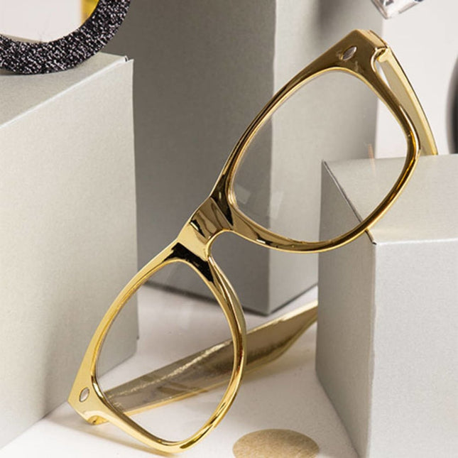 Bril Metallic Goud van Folat koop je bij Partywinkel