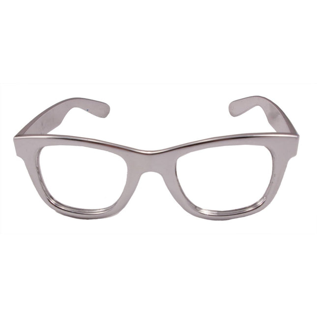 Bril Metallic Zilver van Folat koop je bij Partywinkel