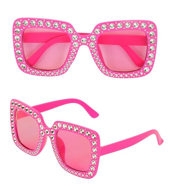 BRIL ROZE MET STRASS van Widmann koop je bij Partywinkel