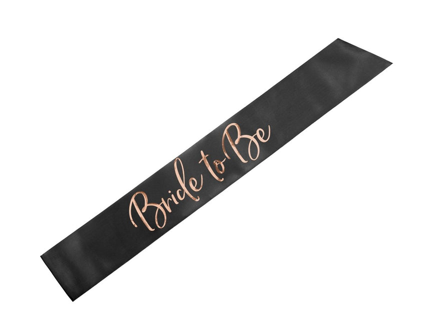 Bruidssjerp voor de aanstaande bruid, zwart, 75 cm van Partydeco koop je bij Partywinkel