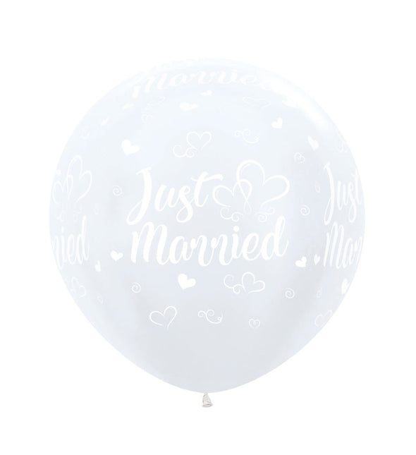 Bruiloft Ballonnen 61cm 2st van Sempertex koop je bij Partywinkel