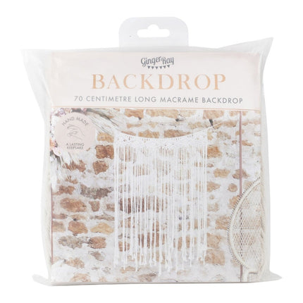 Bruiloft Hangdecoratie Macrame 1,1m van Ginger Ray koop je bij Partywinkel