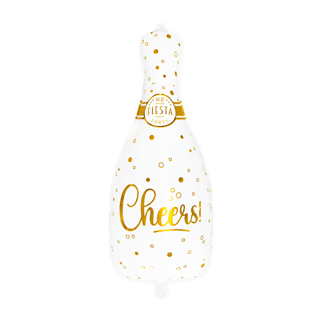 Bruiloft Helium Ballon Cahmpagne Bottle Leeg 73cm van WeFiesta koop je bij Partywinkel