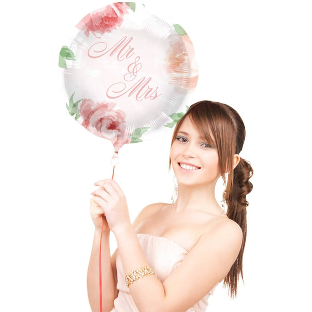 Bruiloft Rozen Folieballon - 45cm van Folat koop je bij Partywinkel