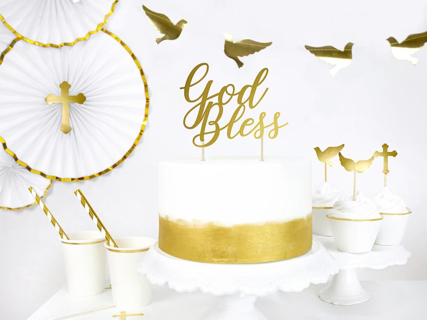 Bruiloft Slinger Duif Goud 86cm van Partydeco koop je bij Partywinkel