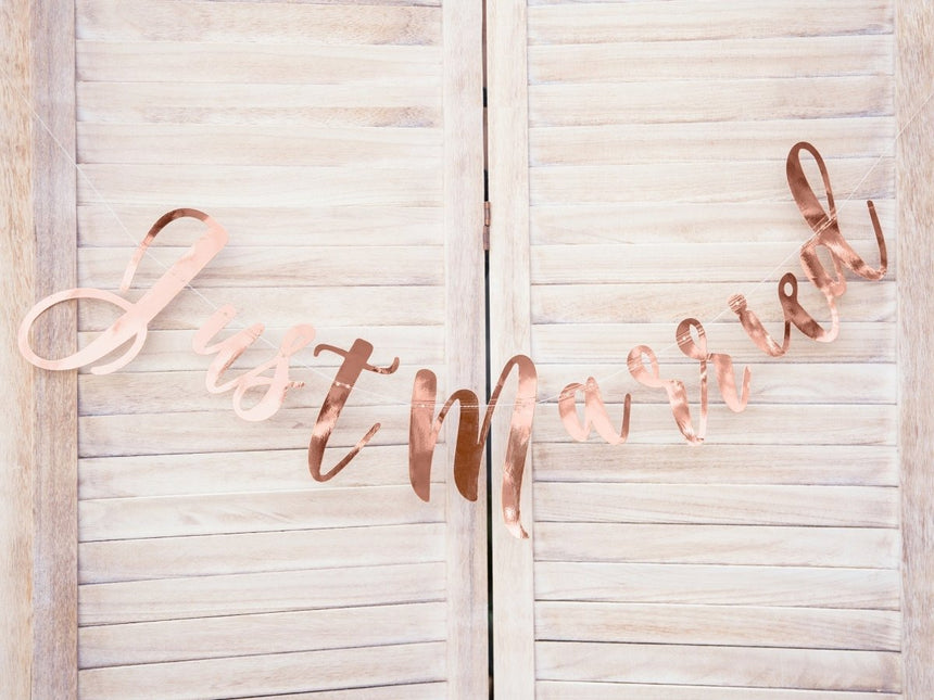 Bruiloft Slinger Just Married 77cm van Partydeco koop je bij Partywinkel