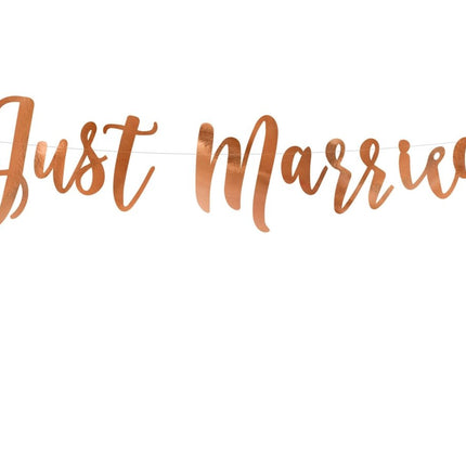Bruiloft Slinger Just Married 77cm van Partydeco koop je bij Partywinkel