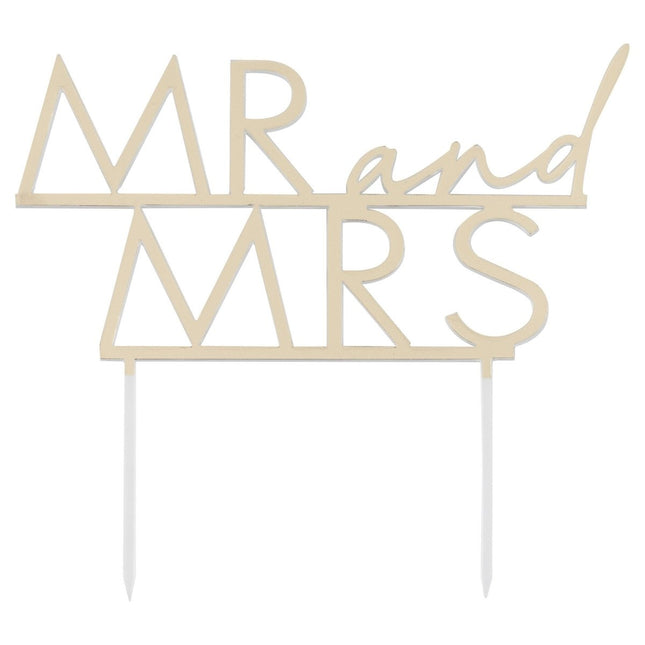 Bruiloft Taarttopper Mr & Mrs van Ginger Ray koop je bij Partywinkel