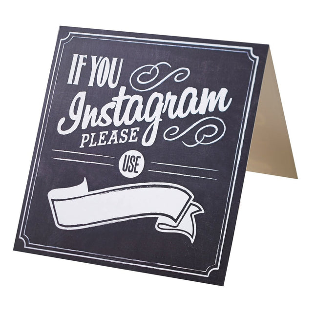 Bruiloft Tafeldecoratie Krijtbord Instagram van Ginger Ray koop je bij Partywinkel