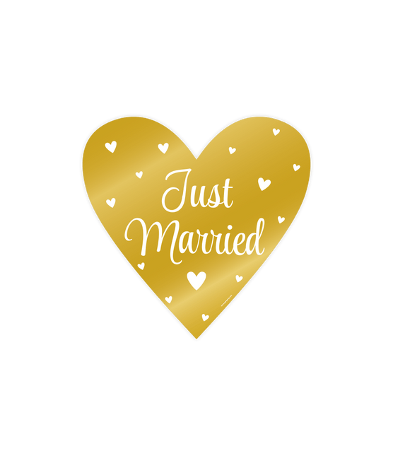 Bruiloft Wanddecoratie Just Married 25cm 3 delig van Paper Dreams koop je bij Partywinkel