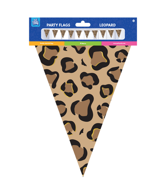 Bruin Zwarte Slinger Panter Print 10m van Paper Dreams koop je bij Partywinkel