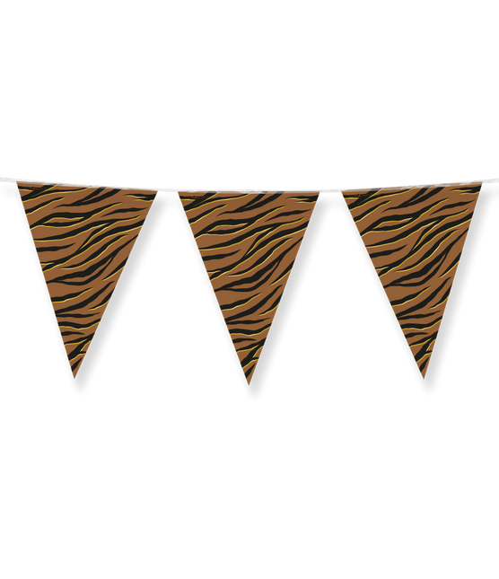 Bruin Zwarte Slinger Zebra Print 10m van Paper Dreams koop je bij Partywinkel