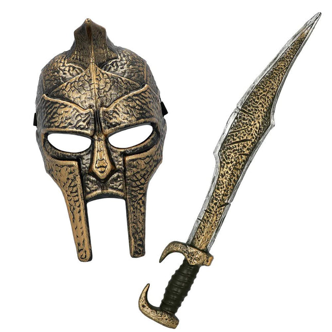 Bruine Accessoireset Spartan 2 delig van Boland koop je bij Partywinkel