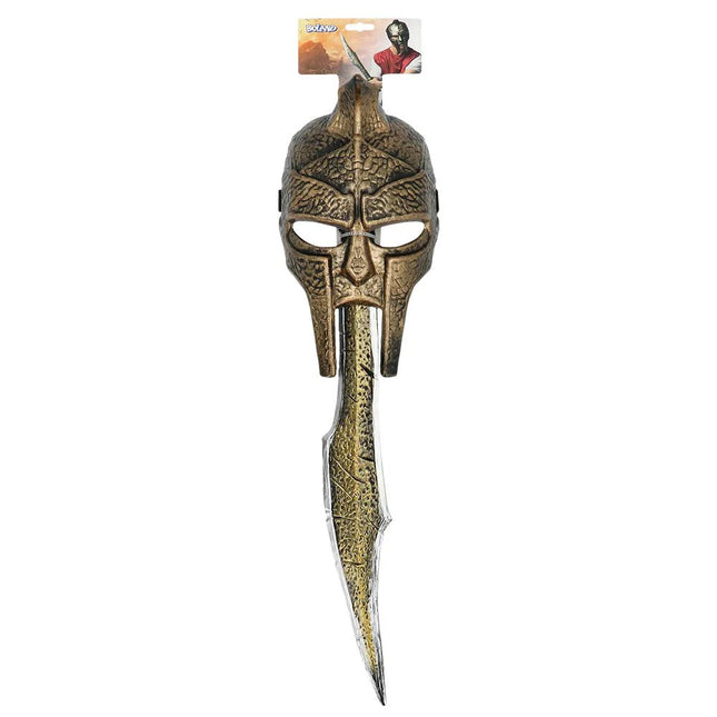Bruine Accessoireset Spartan 2 delig van Boland koop je bij Partywinkel