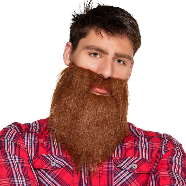 Bruine Baard Halflang van Boland koop je bij Partywinkel