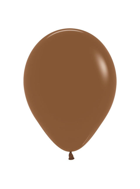 Bruine Ballonnen 23cm 100st van Sempertex koop je bij Partywinkel