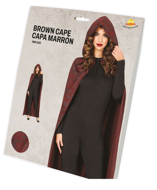 Bruine Cape 1,20m van Fiestas Guirca koop je bij Partywinkel