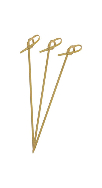 Bruine Cocktailprikkers Knot Hout 24st van Procos koop je bij Partywinkel