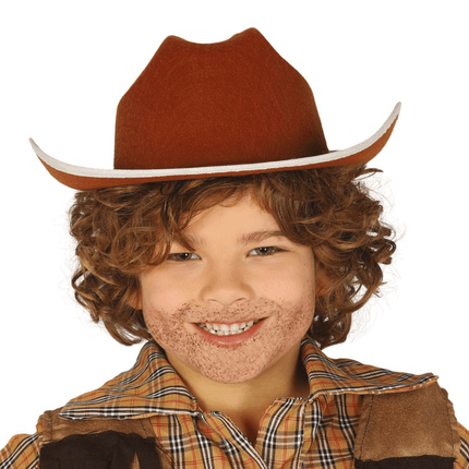 Bruine Cowboy Hoed Kind van Fiestas Guirca koop je bij Partywinkel