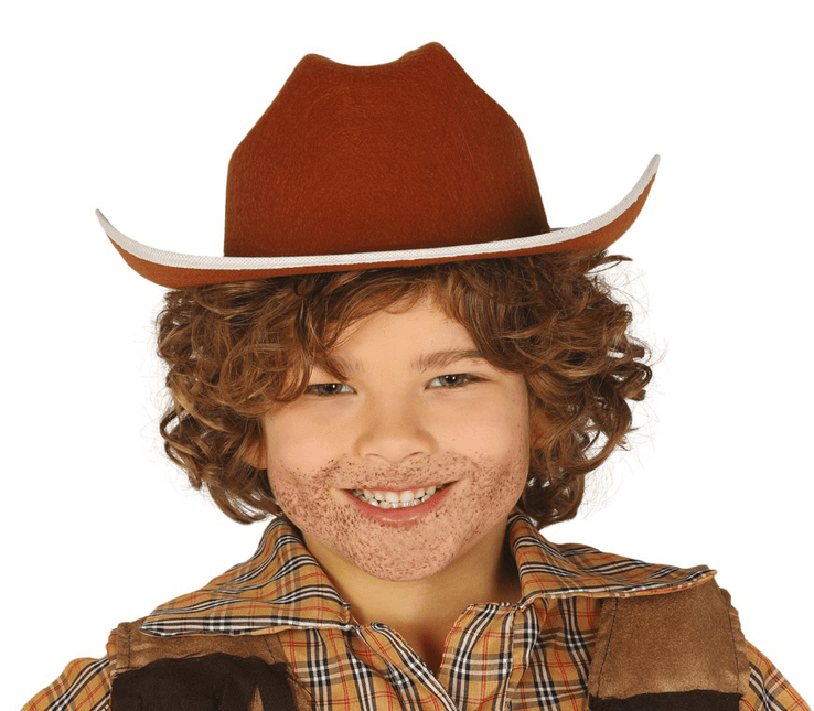 Bruine Cowboy Hoed Kind van Fiestas Guirca koop je bij Partywinkel