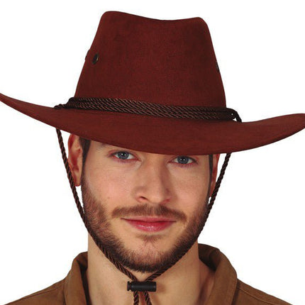 Bruine Cowboyhoed Extra Groot van Fiestas Guirca koop je bij Partywinkel