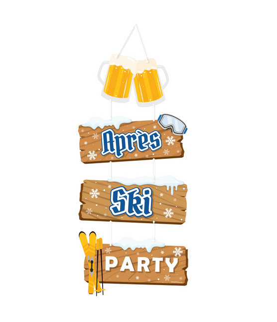 Bruine Hangdecoratie Apres Ski Party 1m van Paper Dreams koop je bij Partywinkel