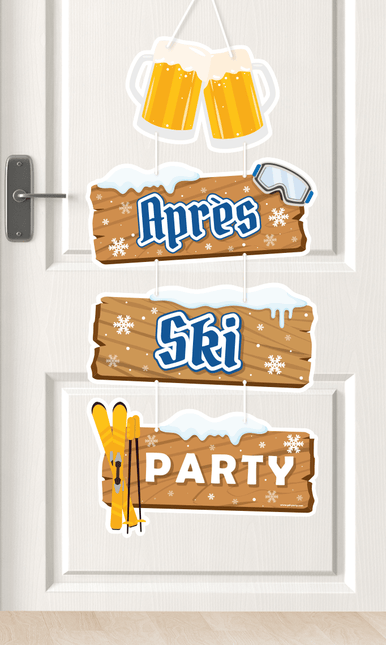 Bruine Hangdecoratie Apres Ski Party 1m van Paper Dreams koop je bij Partywinkel